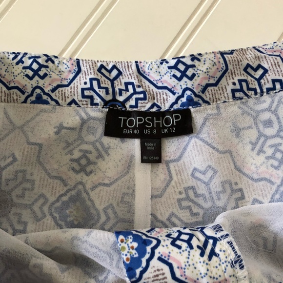 Topshop Mosaic Pattern Shorts with Jewel Details - Picture 4 of 7